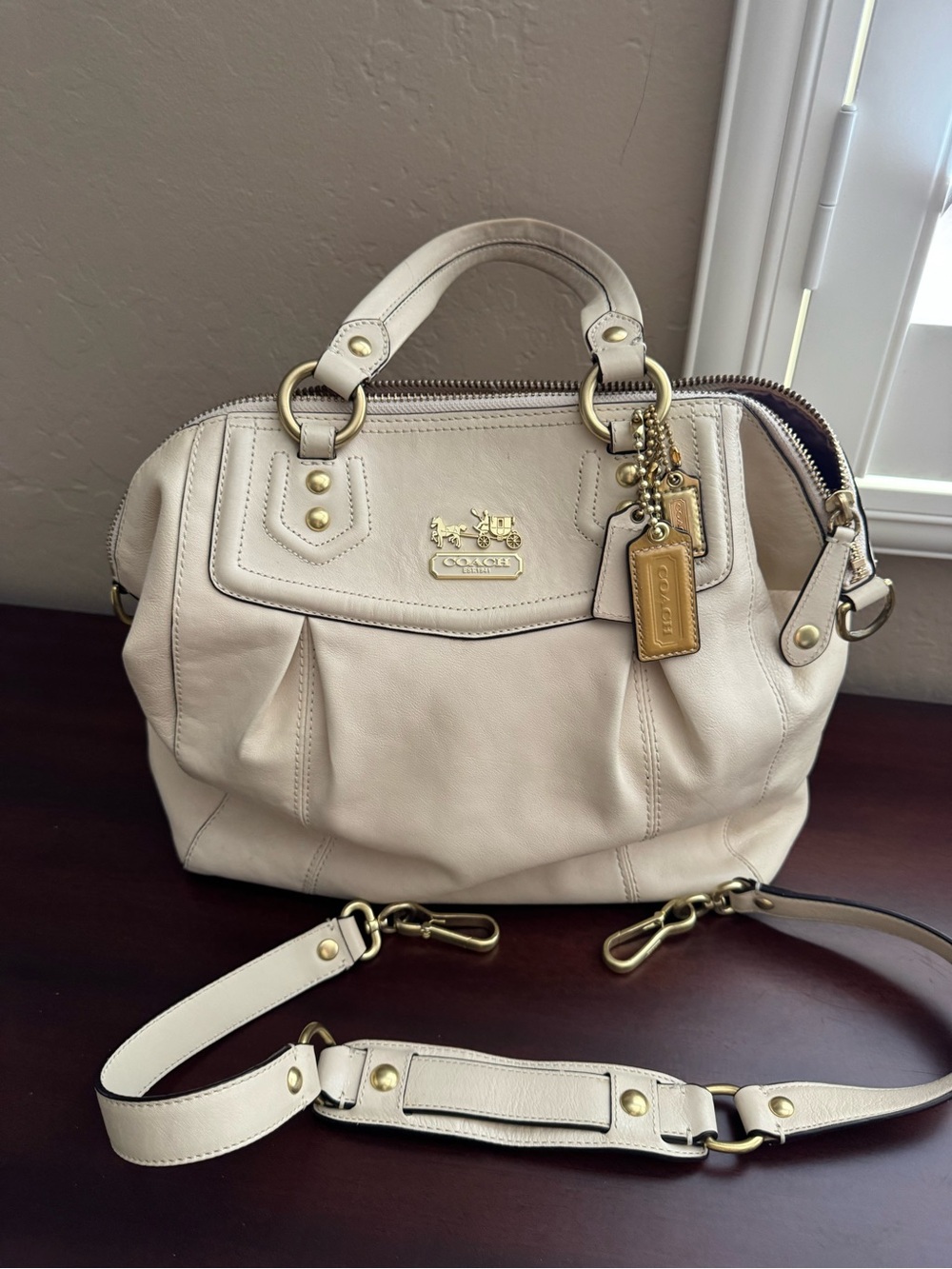 Coach  Madison leather Audrey satchel handbag